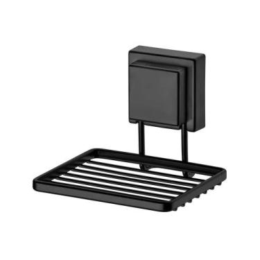 Imagem de Saboneteira com Ventosa - Preto Fosco - Banheiro elegante - FUTURE