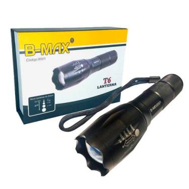 Imagem de Lanterna Resistente Tática 3 modos Zoom 2000x Super LED - B-MAX