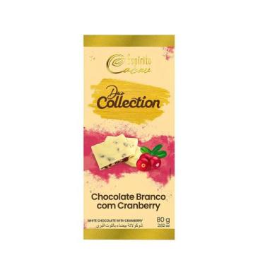 Imagem de Chocolate Espírito Cacau Branco com Cranberry - 80g (Sem Glúten) - Esp