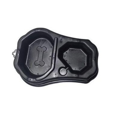 Imagem de KIT 5 Comedouros Duplos cao gato - TF Injetados, Preto