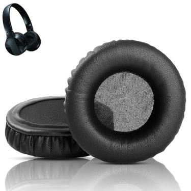 Imagem de HTINDUSTRY Almofadas de substituição para fones de ouvido Pioneer SE-MJ553BT/MJ553BT com couro proteico mais macio/espuma de memória
