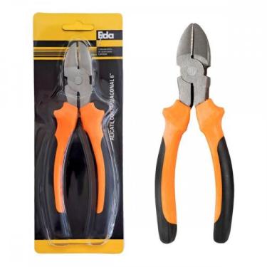 Imagem de Alicate Corte Diagonal Eda 6'' Laranja/Preto - 8Vn, Preto