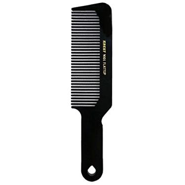 Imagem de Barber Salon Beauty Hair Krest 9001 8 3/10.2 cm Pente plano preto SB-K9001-BLK