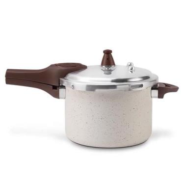 Imagem de Panela de Pressão Antiaderente Ceramic Life Pressure Brinox 4,2 Litros