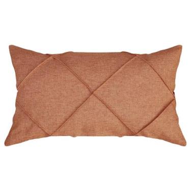 Imagem de Capa Almofada Linho Azul Grafite Terracota Marrom Luxo 30x50 - M3 Deco