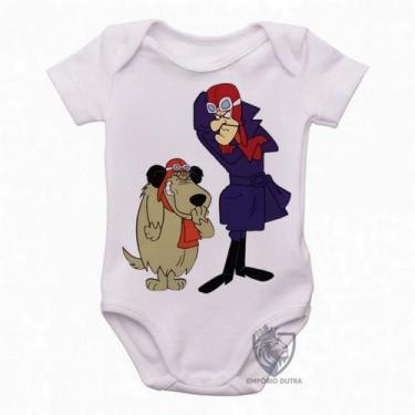 Imagem de body nenê criança roupa bebê  Dick Vigarista Mutley rindo - Empório Du