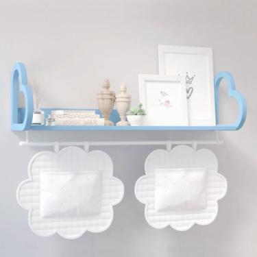 Imagem de Prateleira mdf tipo coração para livros com varão várias cores - beca 