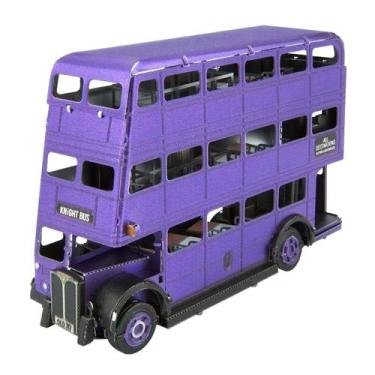 Imagem de Miniatura De Montar Metal Earth Harry Potter Knight Bus, roxo