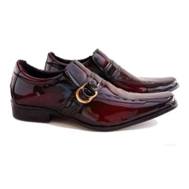 Imagem de Sapato Masculino Social De Luxo Verniz - BR 2, Roxo, 40