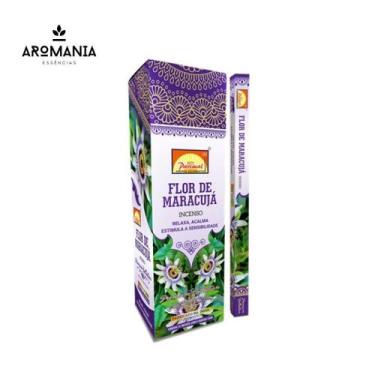 Imagem de Incenso Indiano Flor de Maracujá Caixa com 8 Varetas - Parimal  Darsha