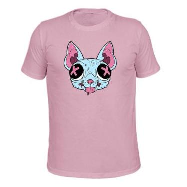 Imagem de Camiseta Plus Size Algodão Tecido Macio Rato Abatido - Surprass, Rosa,