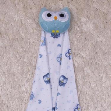 Imagem de Naninha Para Bebê Corujinha Sono Tranquilo Bichinho de Pelúcia Com Pre