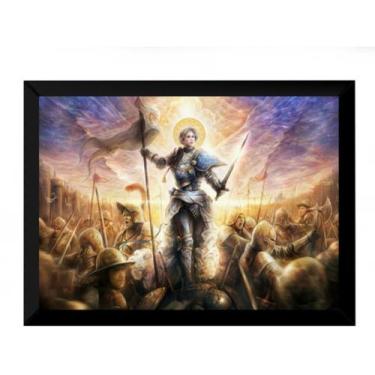 Imagem de Quadro Arte Joana Darc Guerreira 42x29cm - Fanarte