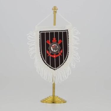 Imagem de Estandarte de Mesa Corinthians - Jc Bandeiras, Único