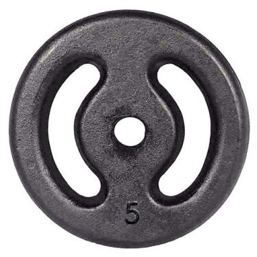 Imagem de Anilha 5KG Pintada IBJ, Unico, Preto