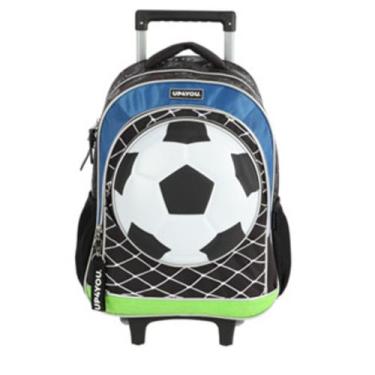 Imagem de Mochila com Rodinhas e Alças Futebol 3D Up4You Lançamento 2025