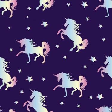 Imagem de Papel De Parede Baby Unicórnios Coloridos - 3,00x0,50m - DEKAL DECOR