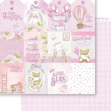 Imagem de Papel Scrapbook Dupla Face Nossa Princesa Sd-1293 30,5x30,5cm Litoarte