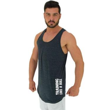 Imagem de Regata Longline Estampa Lateral Masculina MXD Conceito Training Like a