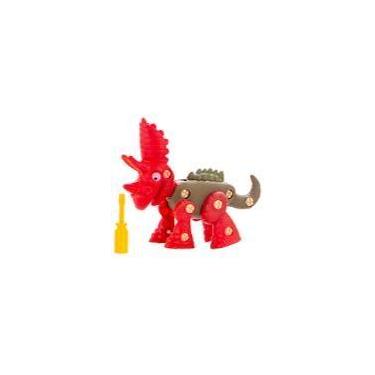Imagem de Brinquedo dinossauro Dino monta e desmonta - Art Brink, Vermelho