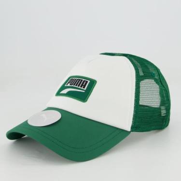 Imagem de Boné Puma Trucker Verde e Branco, Único