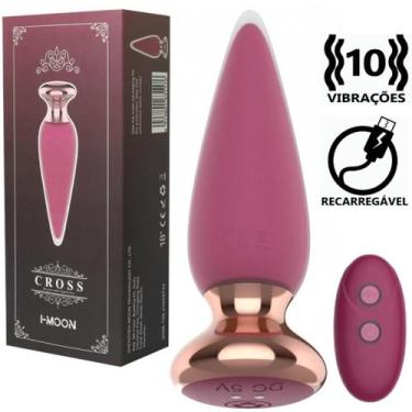 Imagem de Plug anal Vibratorio 10 Velocidades + Controle Cross I-Moon