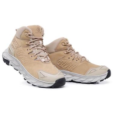 Imagem de Bota Coturno Storm Cano Médio Em Couro Master Boots, Areia, 44