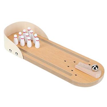 Imagem de Mini conjunto de jogo de boliche de mesa, dispositivos de alívio de estresse de mesa, jogos de brinquedos para colegas de escritório, pequenos brinquedos divertidos para estocagem