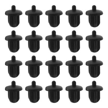 Imagem de The Lord of the Tools 20 peças de plugues antipoeira de silicone de 6,35 mm, capa antipoeira, plugue antipoeira, acessórios para amplificador, DVD, karaokê, preto
