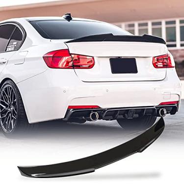 Imagem de MCARCAR KIT Spoiler de Porta-Malas para Bmw Série 3 F30 2013-2018 e F80 M3 2014-2018 Spoiler Traseiro Frp 328I 335I 320I 330I 340I 316I 318I Tampa Traseira Do Porta-Malas Spoiler Highkick Asa Lip