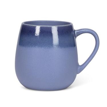 Imagem de Abbott Collection Caneca de barriga de esmalte azul denim ombré - grés, 9,5 cm A (425 g)