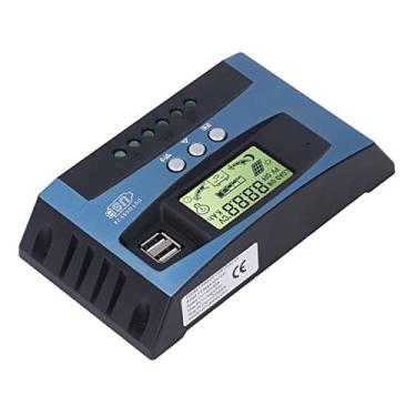 Imagem de Regulador de Painel Solar Controlador de Carga Solar MPPT, Regulador de Carga Solar MPPT Controlador Fotovoltaico Controladores Solares MPPT Inteligentes Com Display LCD (80A)