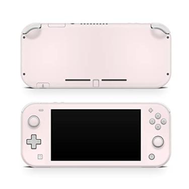 Imagem de Tacky Design Película de decalque de cor sólida compatível com Nintendo Switch Lite Skin Wrap, capa clássica para Nintendo Switch Lite, decalque de vinil premium 3M completo (vermelho pastel)