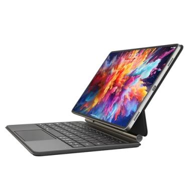 Imagem de Capa com teclado para Galaxy Tab S9/S8/S7/S9 FE – Capa de teclado magnético estilo mágico