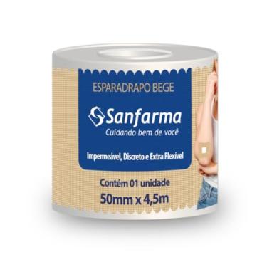 Imagem de Sanfarma, Fita Microporosa Bege Sanfarma 25mm x 4,5m 48 Unidades