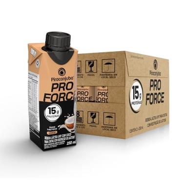 Imagem de Piracanjuba ProForce 15g de Proteínas Zero Lactose Sabor Coco - 12 Unidades de 250ml