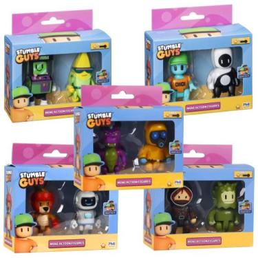 Imagem de Brinquedo Infantil Stumble Guys Serie 2 Pac com 2 Mini Figuras Sortida
