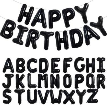 Imagem de Balões de Feliz Aniversário TONIFUL - Kit com 65 Unidades para Decoraç