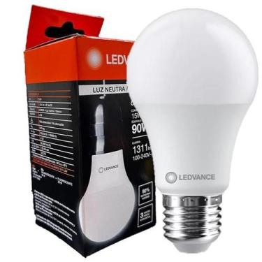 Imagem de Lampada Led Bulbo 15w Luz Neutra 4000K Bivolt E27 - Ledvance OSRAM