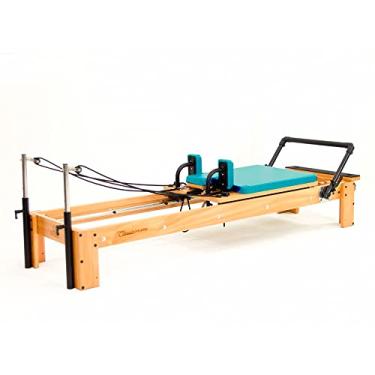 Imagem de Aparelho de Pilates Reformer Classic Azul Celeste com Plataforma de Extensão - Arktus