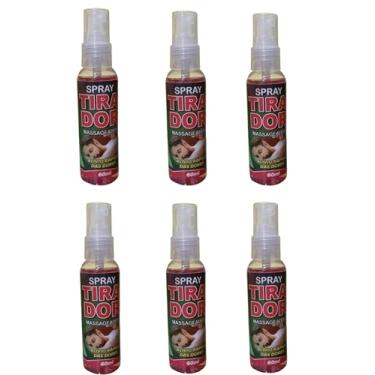 Imagem de kit 6 spray tirador 60ml cada para massagem corporal