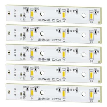 Imagem de WR55X26671 Placa de luz LED para geladeira GE peça de geladeira PS11767930 AP6035586 (pacote com 5)