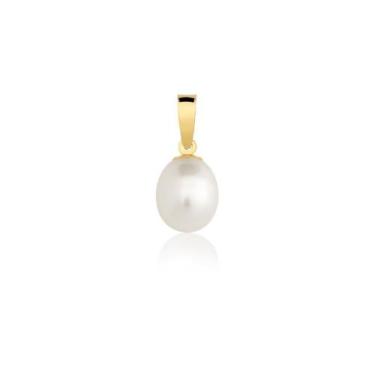 Imagem de Pingente De Ouro 18k 750 Pérola 7mm Natural Biwa - DR Joias