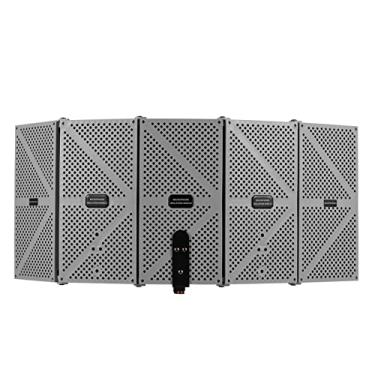 Imagem de Tela do do Microfone, Dobrando a Placa de Prova de Som de Som de Som de Som de Torno de Microfone de Filtro Pop (Cinza)