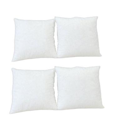 Imagem de Kit com 4 Enchimentos para Capa de Almofada 45cm X 45cm Branco