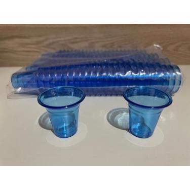 Imagem de Cálice copinho para santa ceia 10ml colorido azul pacote com mil unida