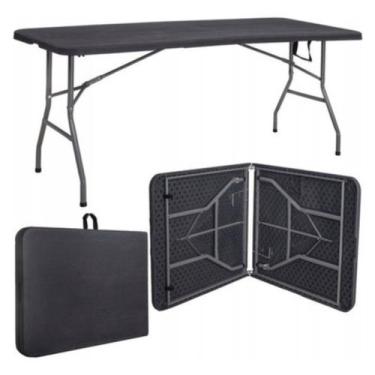 Imagem de Mesa Dobrável Vira Maleta Com Alça Portátil 1.80m Para Camping Pesca J