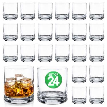 Imagem de NutriChef Conjunto de copos de uísque de 59 a 290 ml, copos de rum à moda antiga, cristal sem chumbo, soprado à mão, pode ser lavado na lava-louças, design elegante - presente perfeito para amantes de