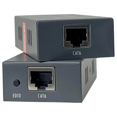Imagem de Adaptador Extensor hdmi X RJ45, CAT5e/CAT6, Transmissão Até 60M Via Cabo de Rede, exbom - CCEX-HD2RJ45L60