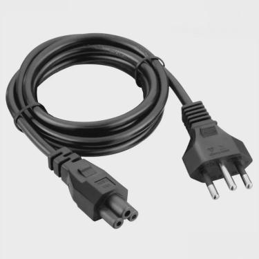 Imagem de Cabo Força Energia Fonte Notebook Tripolar Padrão Br 1,2 Metros Mymax WSPCC-BRP-BK-1.2M